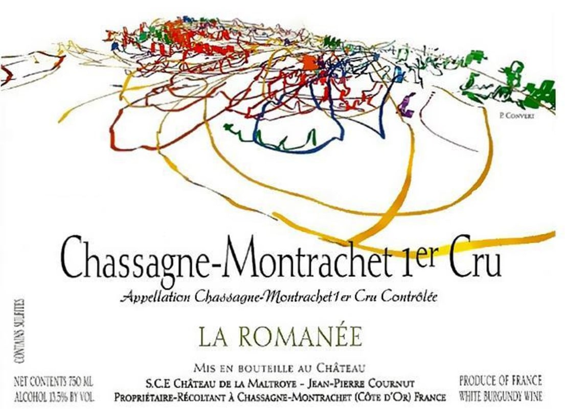 Chateau de la Maltroye Chassagne Montrachet La Romanee Premier Cru 2011 Front Label