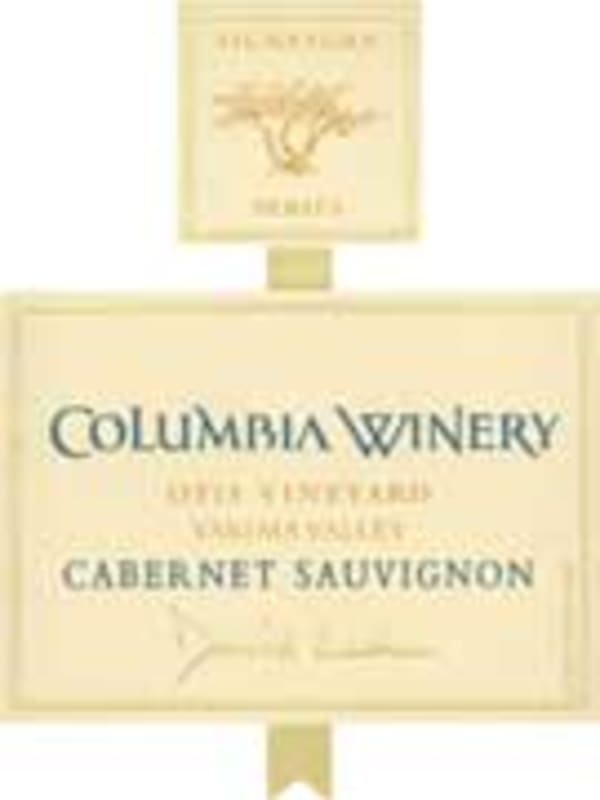 Columbia Winery Otis Vineyard David Lake Cabernet Sauvignon 2001 Front Label