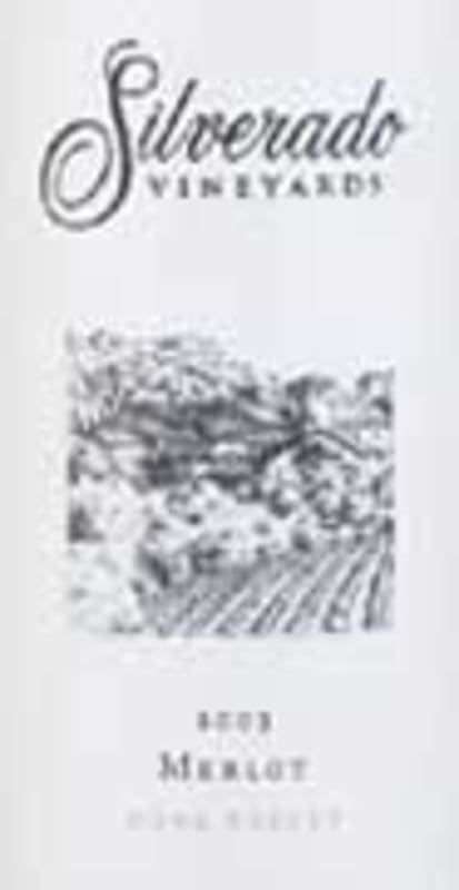 Silverado Merlot 2003 Front Label