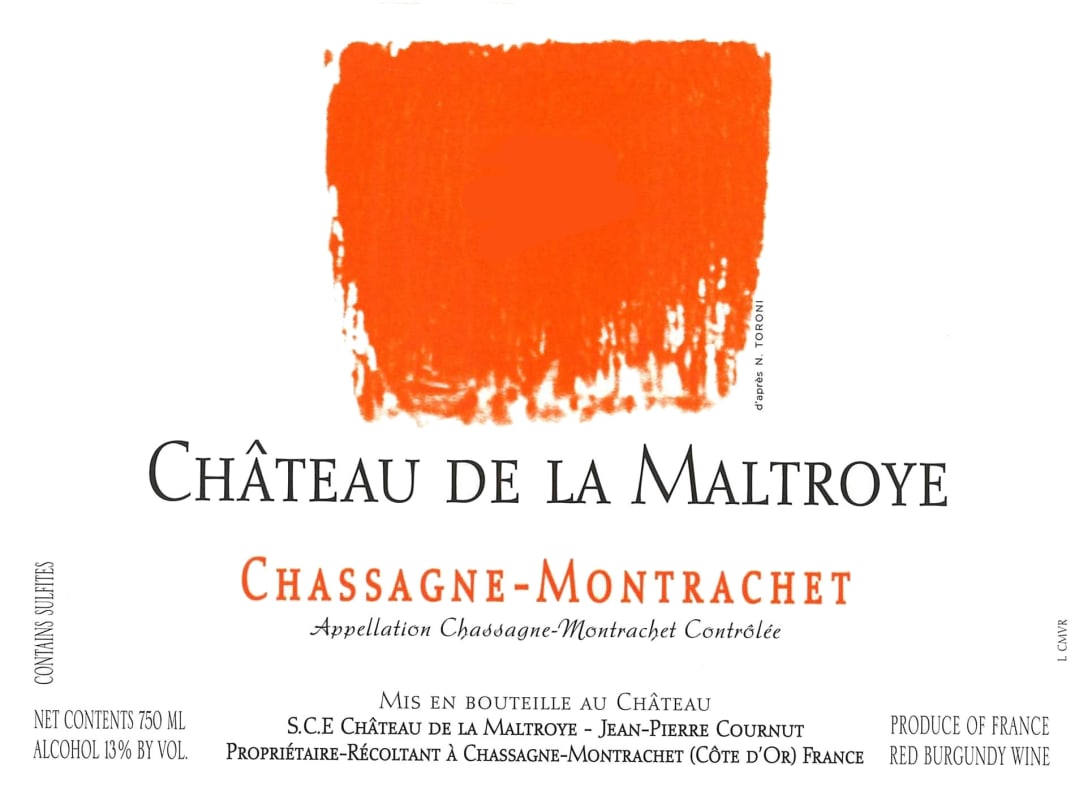 Chateau de la Maltroye Chassagne-Montrachet Rouge 2013 Front Label