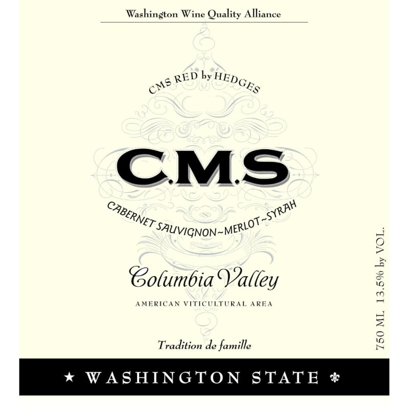 Hedges Family Estate CMS Red Blend 2005 Front Label