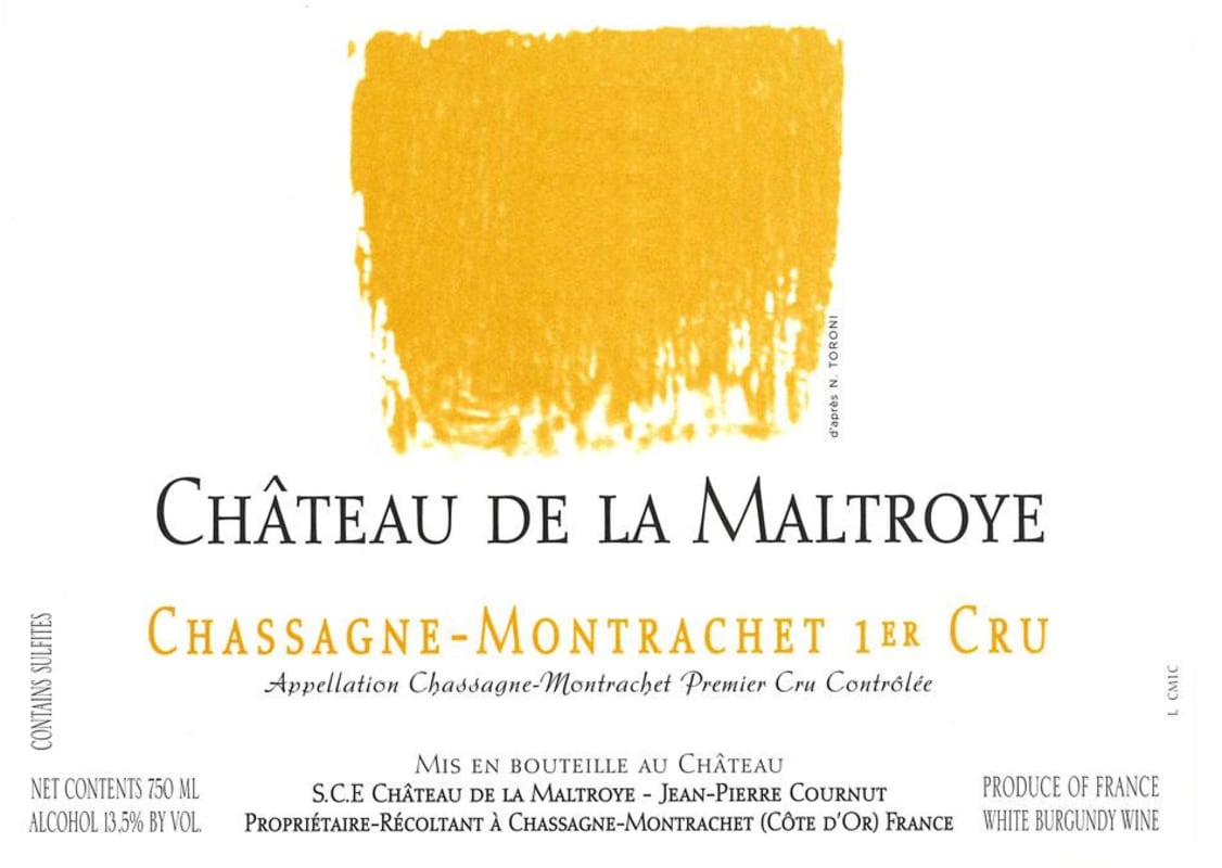 Chateau de la Maltroye Chassagne Montrachet Blanc 2014 Front Label
