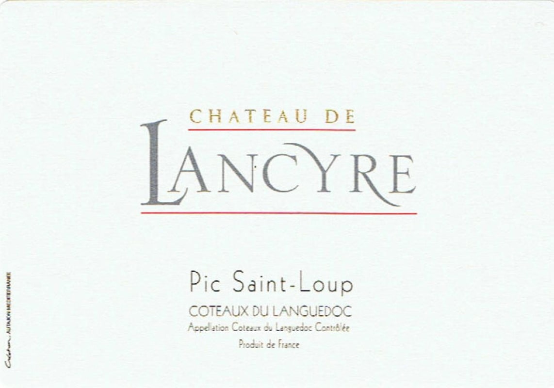 Chateau de Lancyre Rose 2015 Front Label