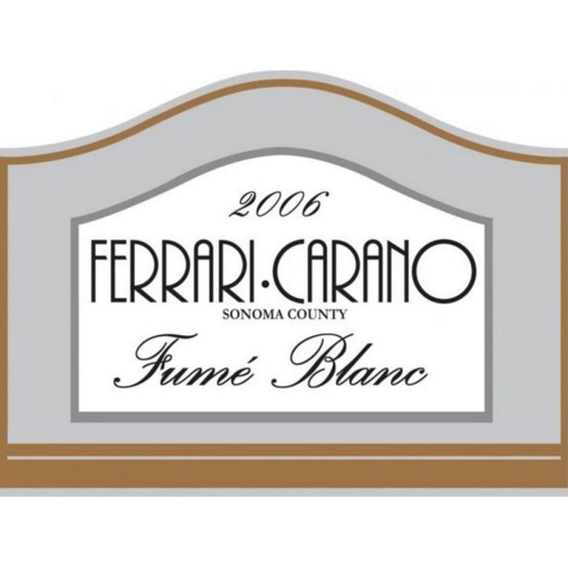 Ferrari-Carano Fume Blanc 2006 Front Label