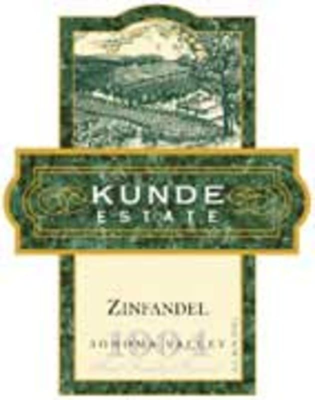 Kunde Estate Zinfandel 2003 Front Label