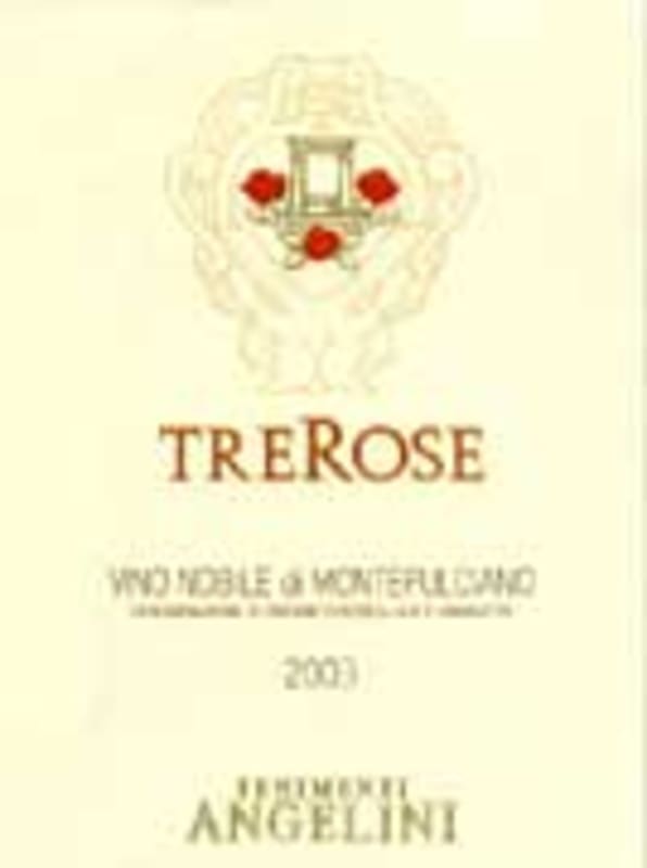 Tenuta Trerose Vino Nobile di Montepulciano 2003 Front Label
