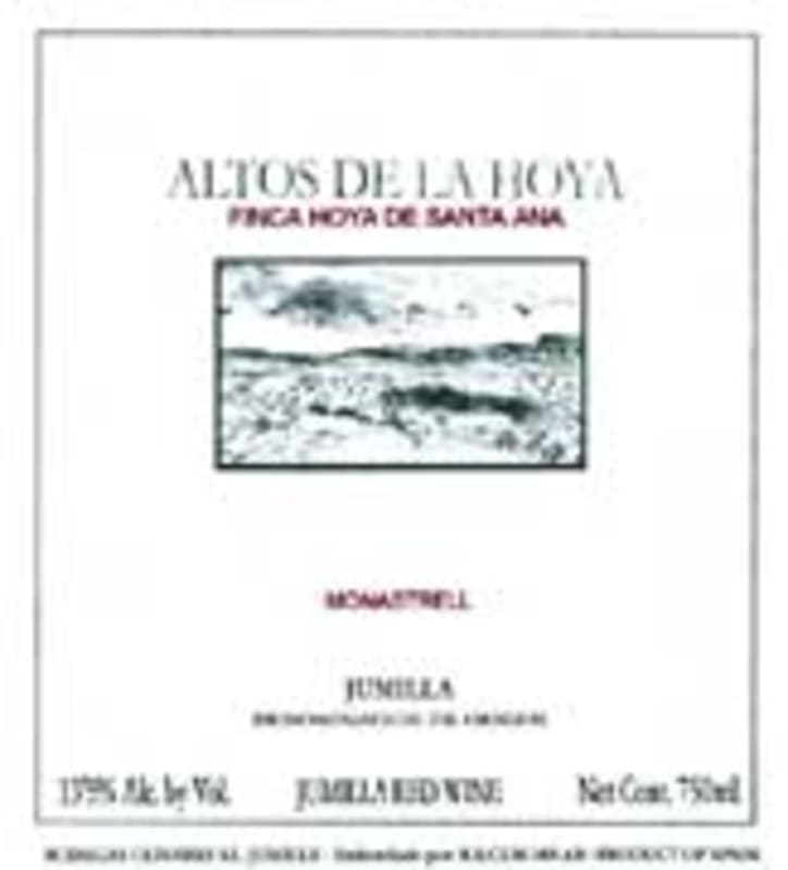 Olivares Altos de la Hoya 2005 Front Label