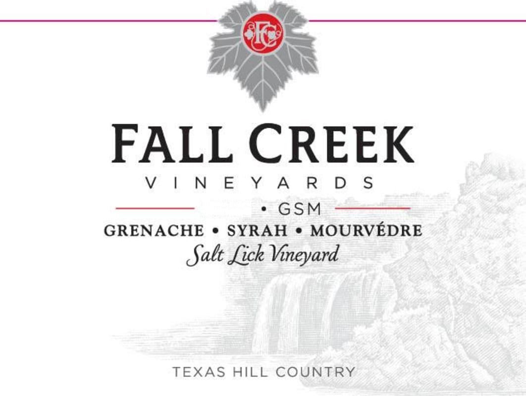 Fall Creek Vineyards Salt Lick Vineyards GSM 2014 Front Label