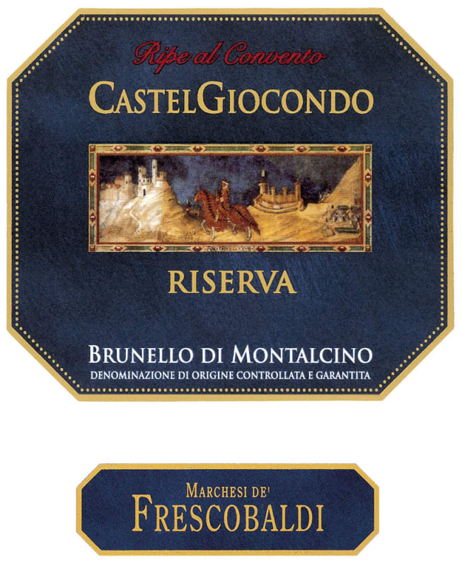 Frescobaldi CastelGiocondo Brunello di Montalcino Riserva 2004 Front Label