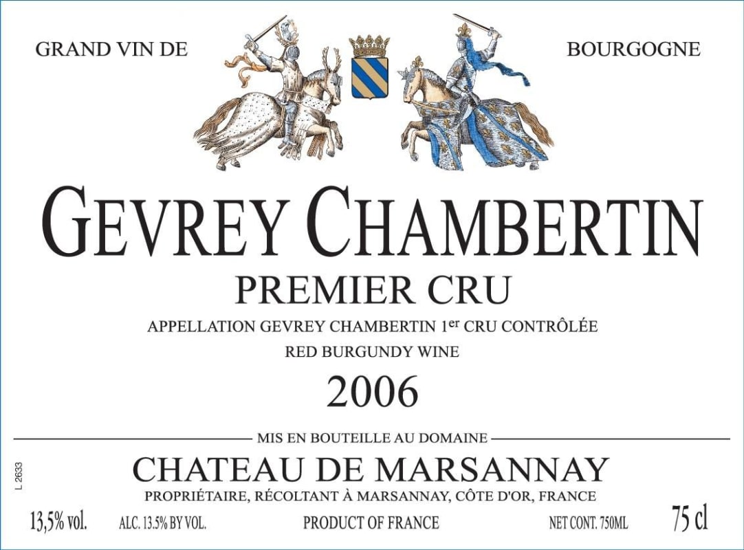 Chateau de Marsannay Gevrey-Chambertin 2006 Front Label