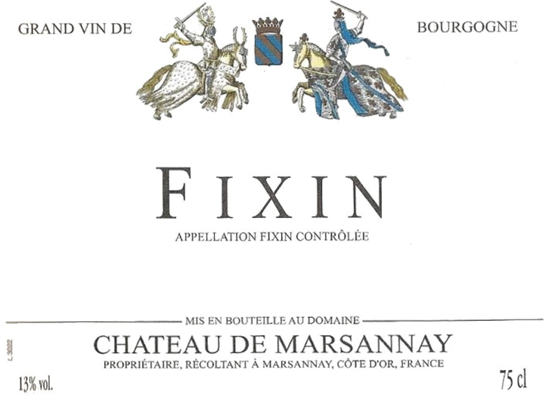 Chateau de Marsannay Fixin 2013 Front Label