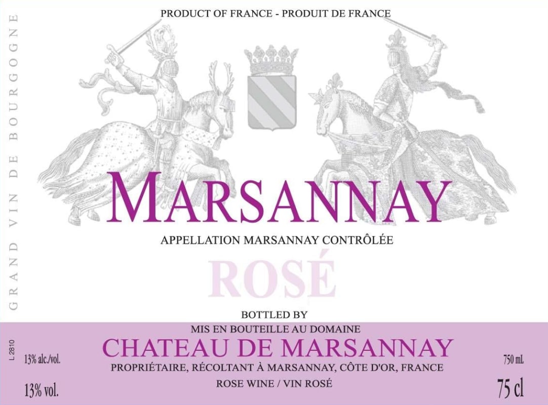 Chateau de Marsannay Marsannay Rose 2014 Front Label