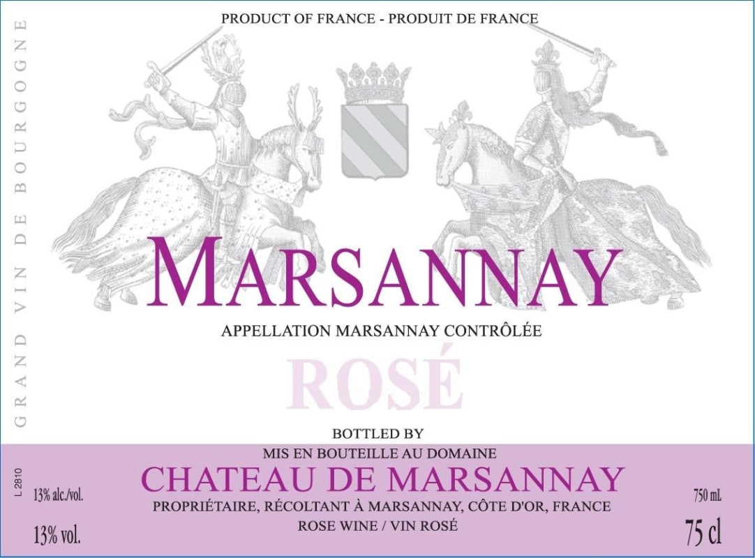 Chateau de Marsannay Marsannay Rose 2013 Front Label