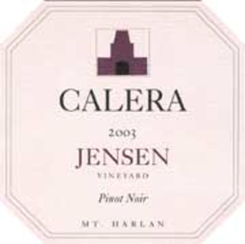 Calera Jensen Vineyard Pinot Noir 2003 Front Label