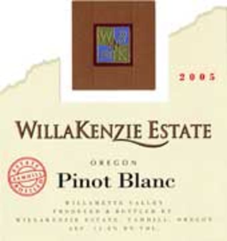 WillaKenzie Estate Pinot Blanc 2005 Front Label