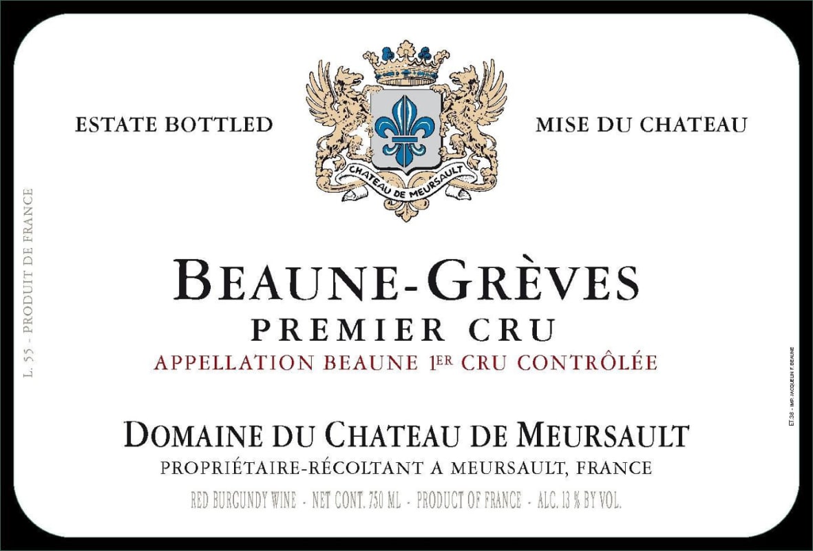Chateau de Meursault Beaune Greves Premier Cru 2011 Front Label