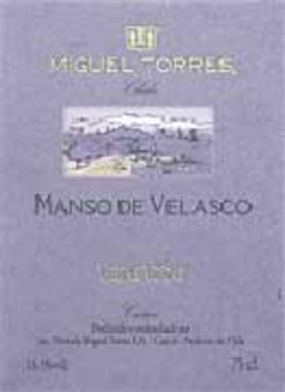 Miguel Torres Manso de Velasco Cabernet Sauvignon 2004 Front Label
