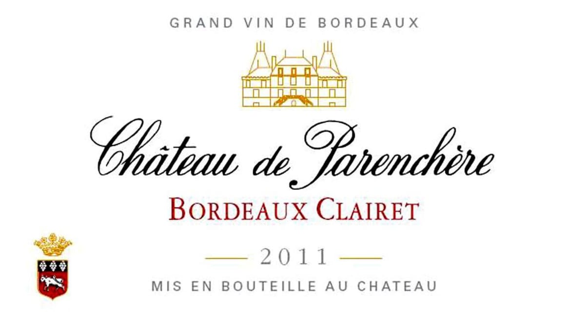 Chateau de Parenchere Bordeaux Clairet 2011 Front Label