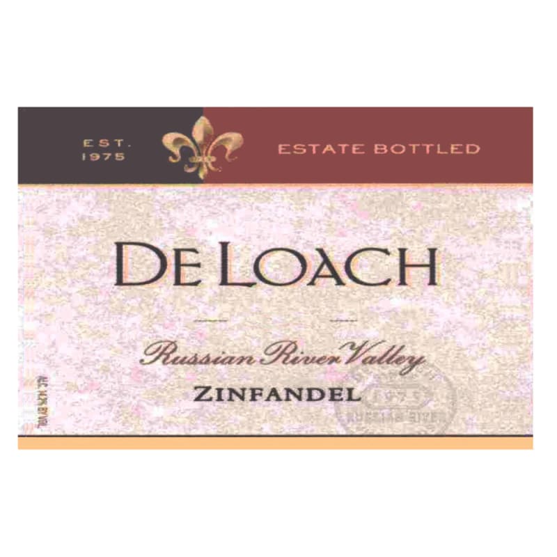 DeLoach Russian River Zinfandel 2005 Front Label