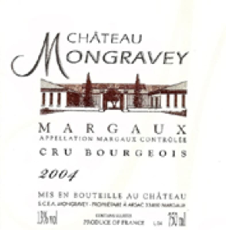 Chateau Mongravey 2004 Front Label
