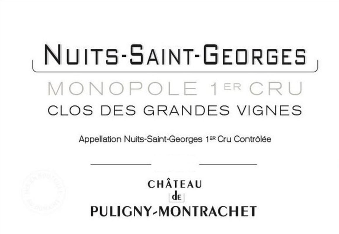 Chateau de Puligny-Montrachet Nuits Saint Georges Monopole 2010 Front Label