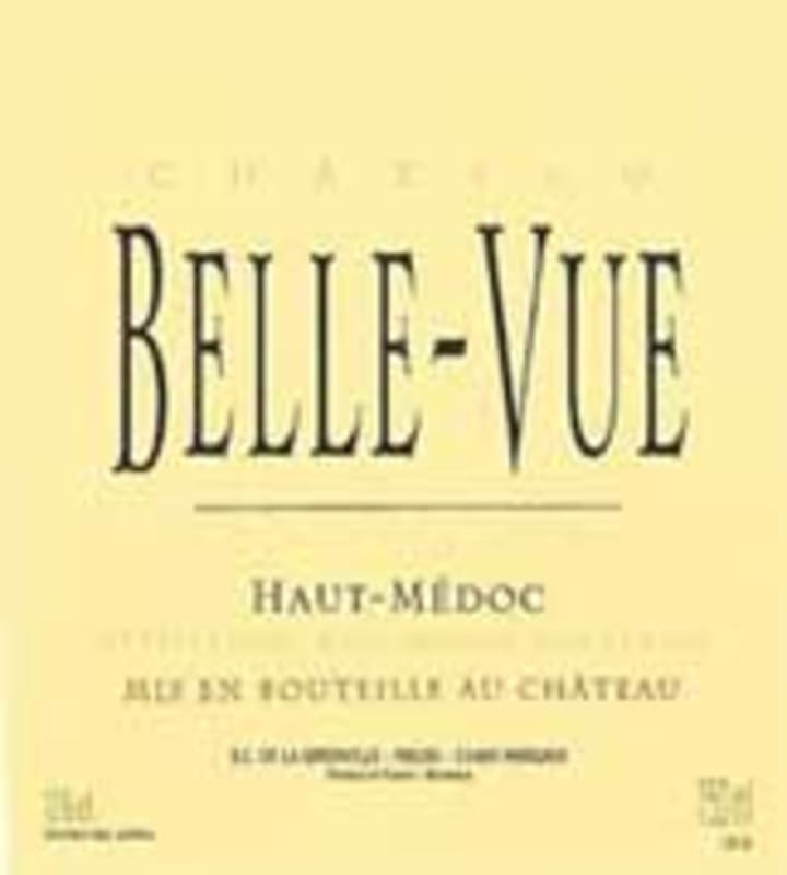 Chateau Belle-Vue 2004 Front Label