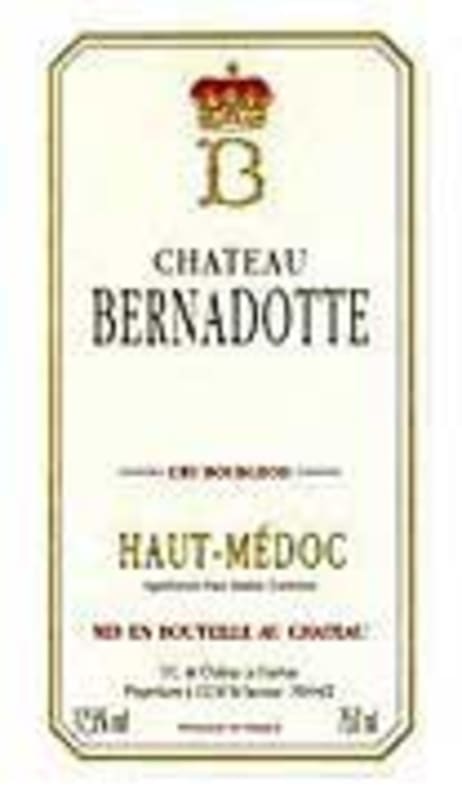 Chateau Bernadotte 2004 Front Label