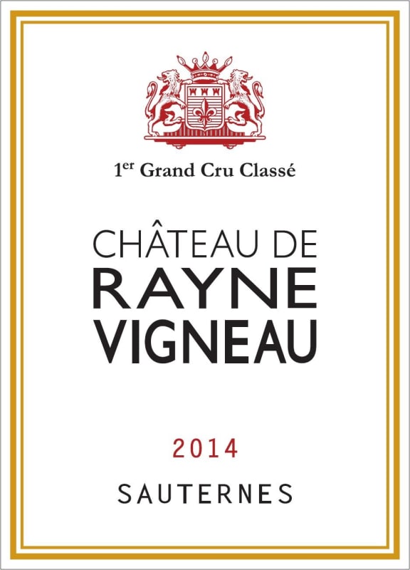 Chateau Rayne Vigneau 2014 Front Label