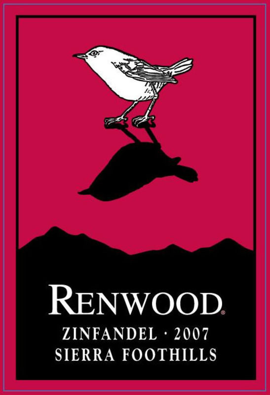 Renwood Sierra Foothills Zinfandel 2007 Front Label