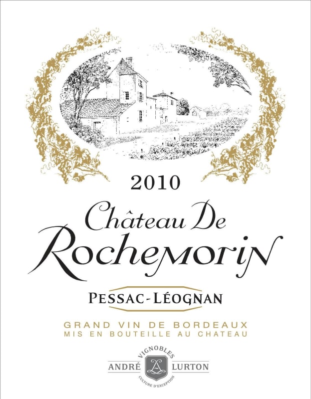 Chateau Rochermorin Pessac-Leognan Rouge 2010 Front Label