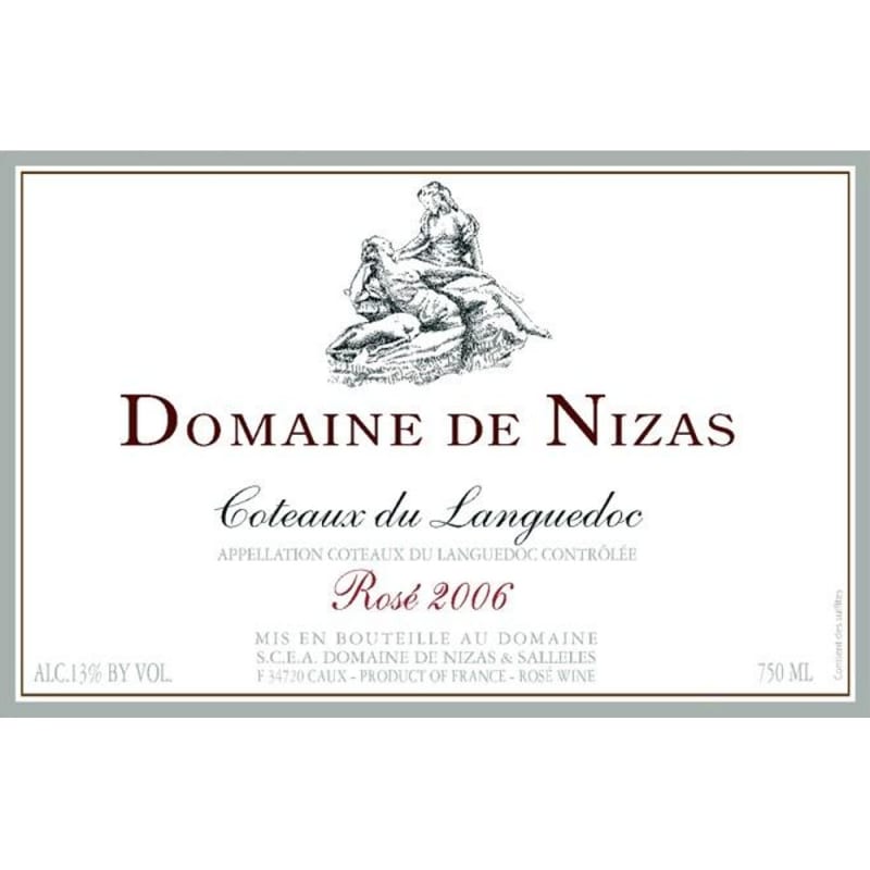 Domaine de Nizas Rose 2006 Front Label