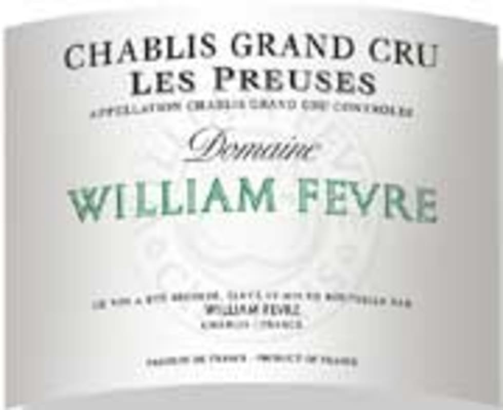 William Fevre Chablis Preuses Grand Cru 2004 Front Label
