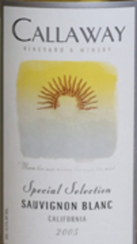 Callaway Sauvignon Blanc 2005 Front Label