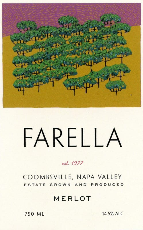 Farella Estate Merlot 2012 Front Label