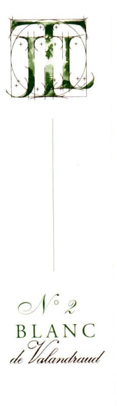 Chateau Valandraud Blanc de Valandraud No. 2 2013 Front Label
