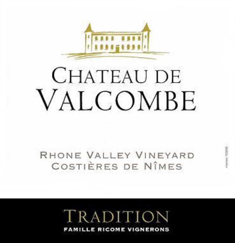 Chateau Valcombe Tradition 2015 Front Label
