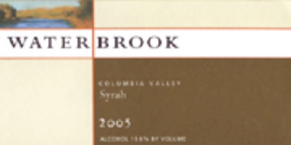 Waterbrook Reserve Syrah 2005 Front Label