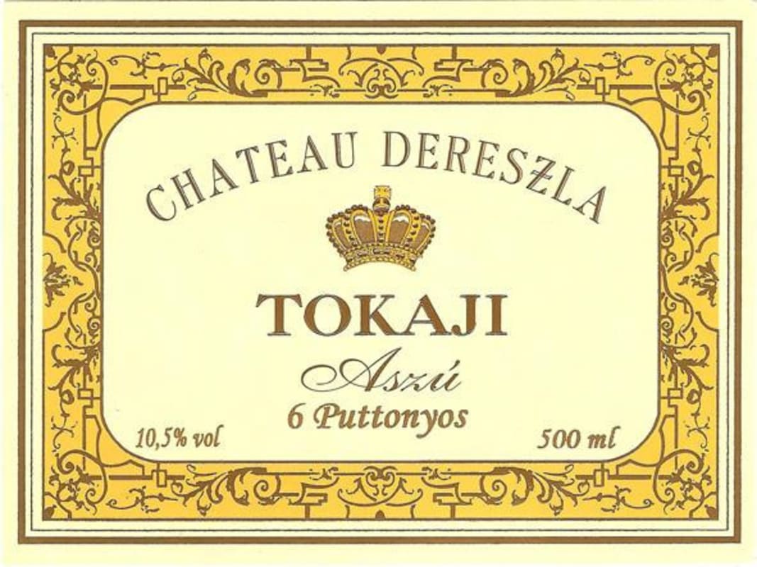 Chateau Dereszla Tokaji Aszu 6 Puttonyos 2007 Front Label