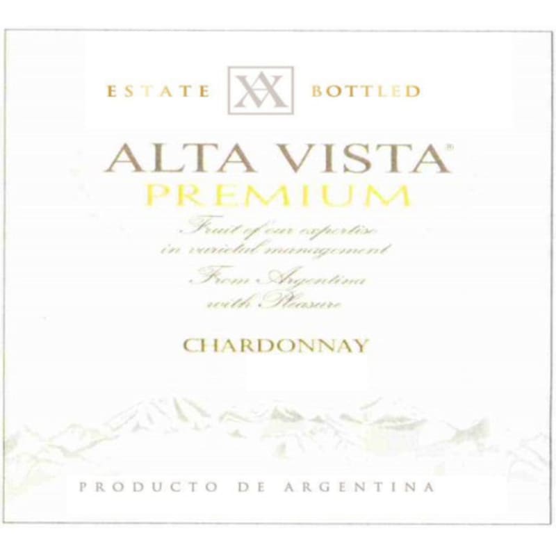 Alta Vista Premium Chardonnay 2006 Front Label