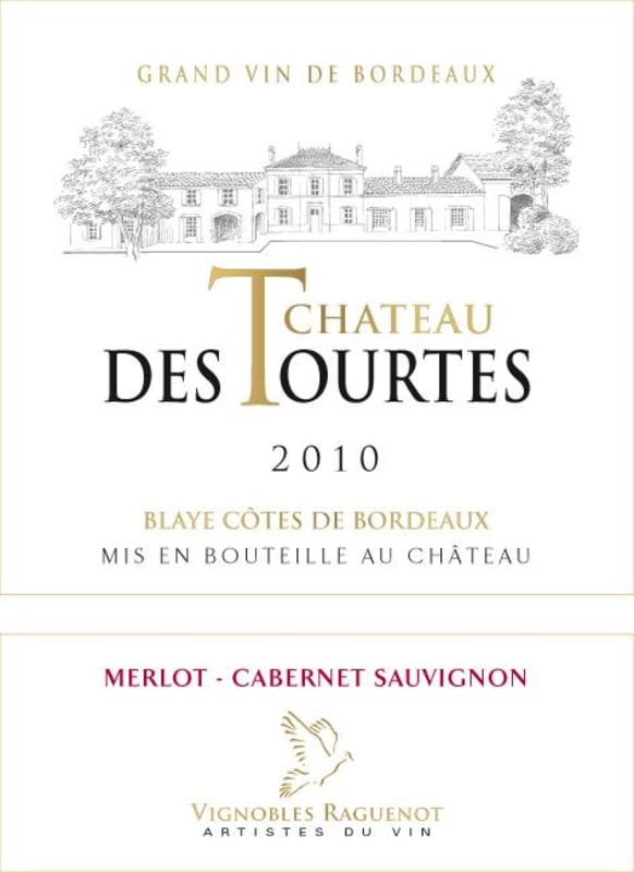 Chateau des Tourtes 2010 Front Label