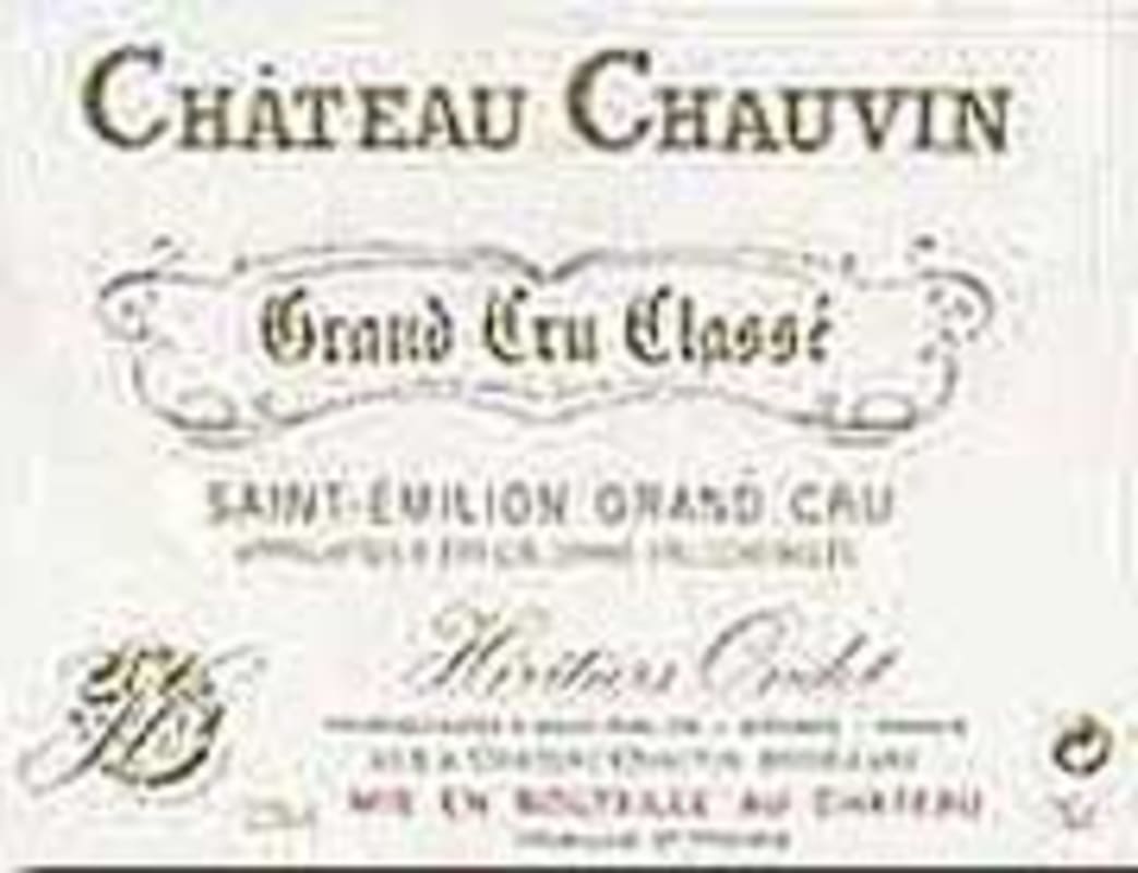 Chateau Chauvin 2003 Front Label