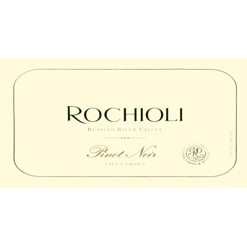 Rochioli Estate Pinot Noir 2005 Front Label