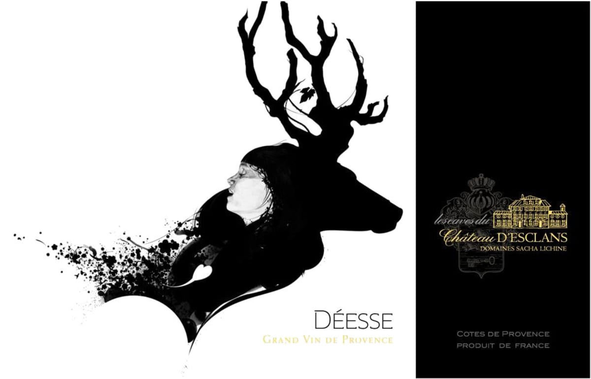 Chateau d'Esclans Deesse Rouge 2012 Front Label