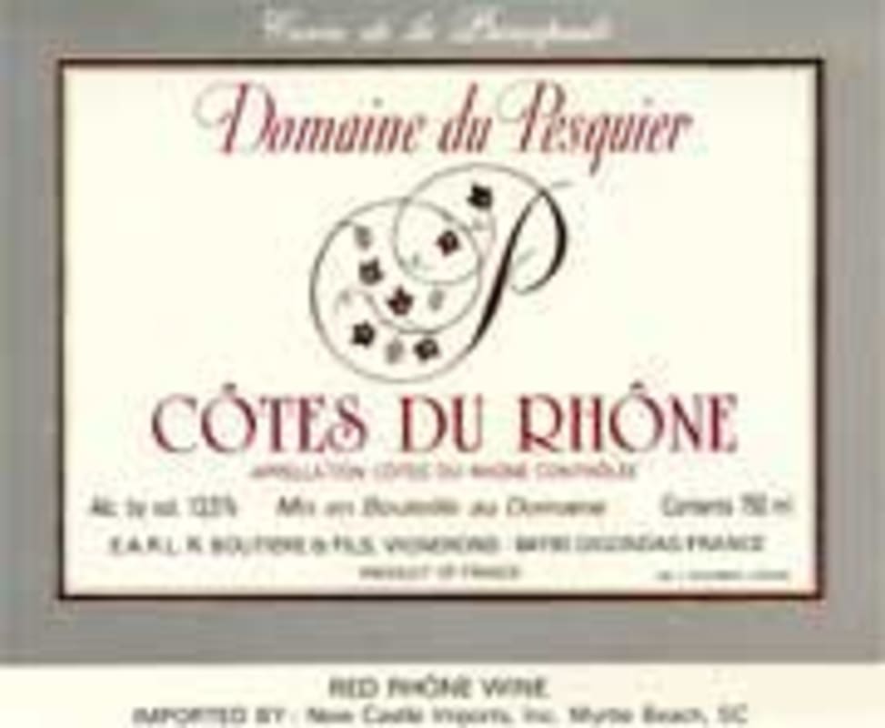 Domaine du Pesquier Cotes du Rhone 2004 Front Label