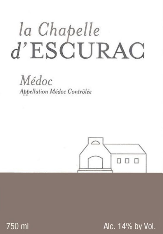 Chateau d'Escurac La Chapelle d'Escurac 2011 Front Label