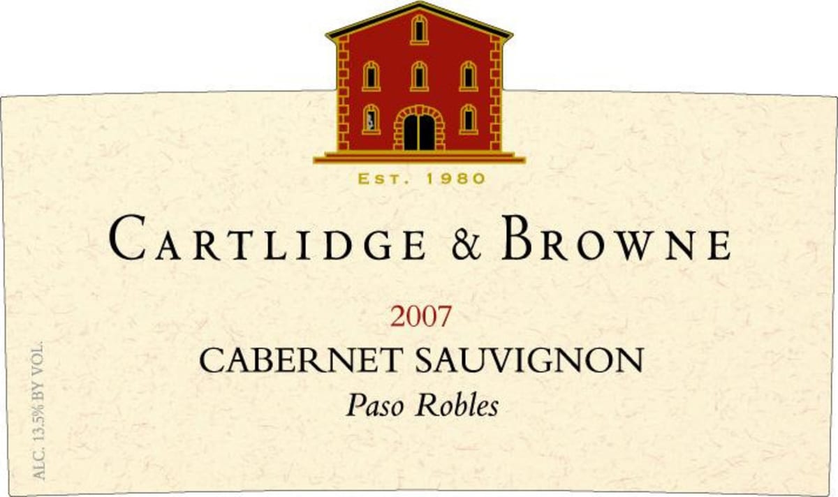 Cartlidge & Browne Cabernet Sauvignon 2007 Front Label
