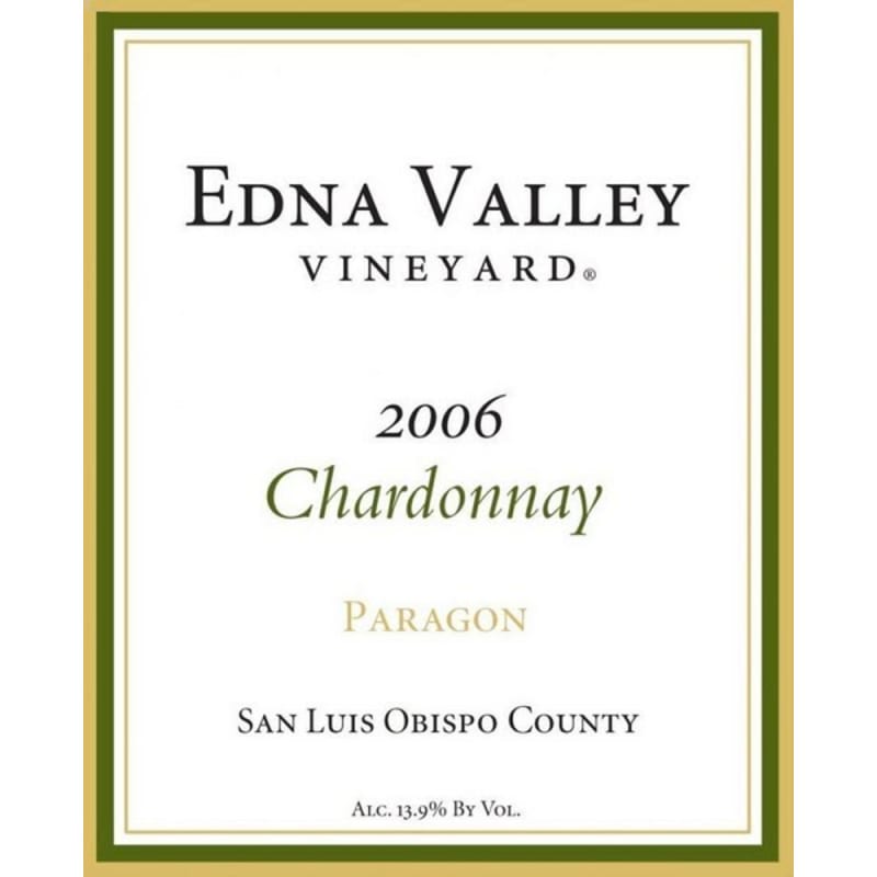 Edna Valley Vineyard Chardonnay 2006 Front Label