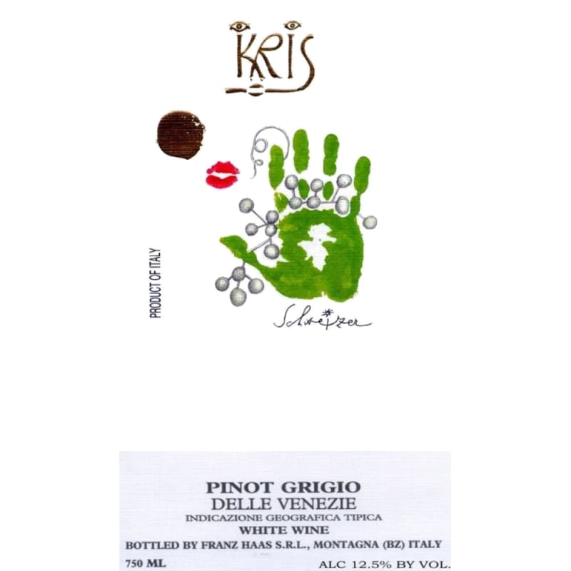 Kris Pinot Grigio 2006 Front Label