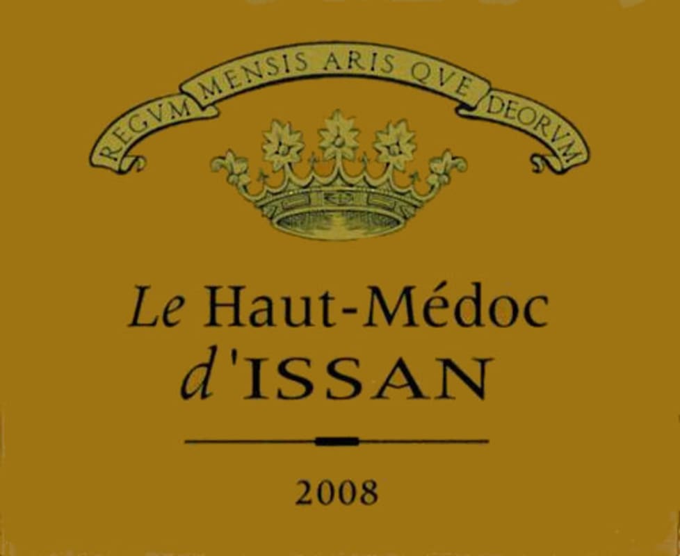 Chateau d'Issan Le Haut-Medoc d'Issan 2008 Front Label