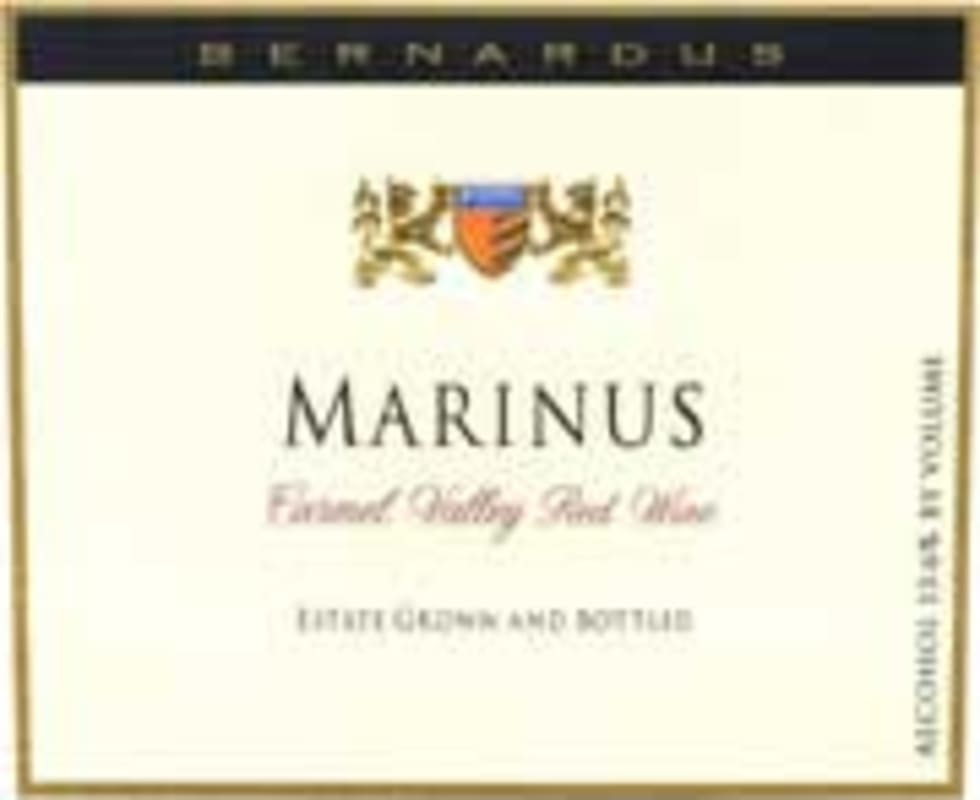 Bernardus Marinus Estate 2001 Front Label